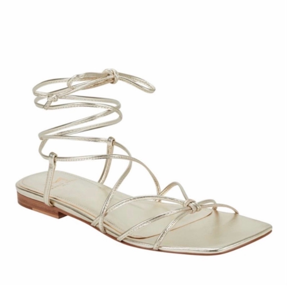 Marc Fisher Women's Gold Strappy Sandals